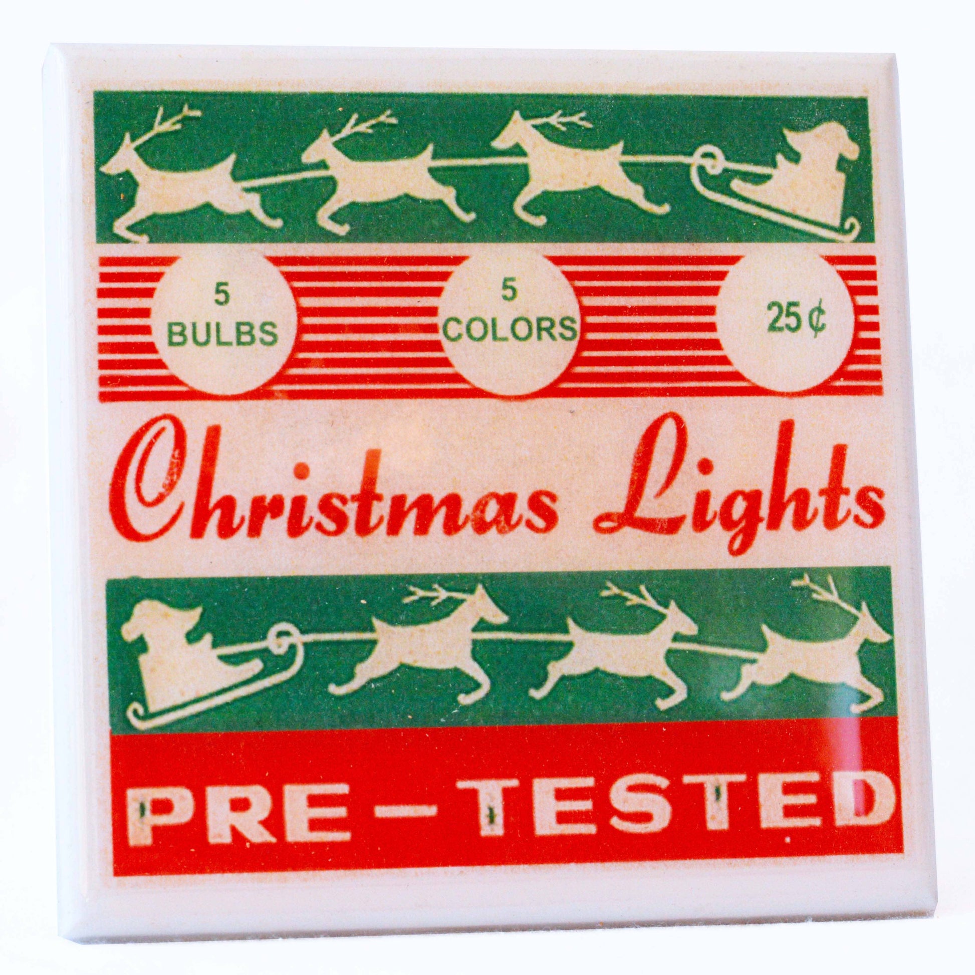 Vintage Christmas Drink Coaster Set Quirks!