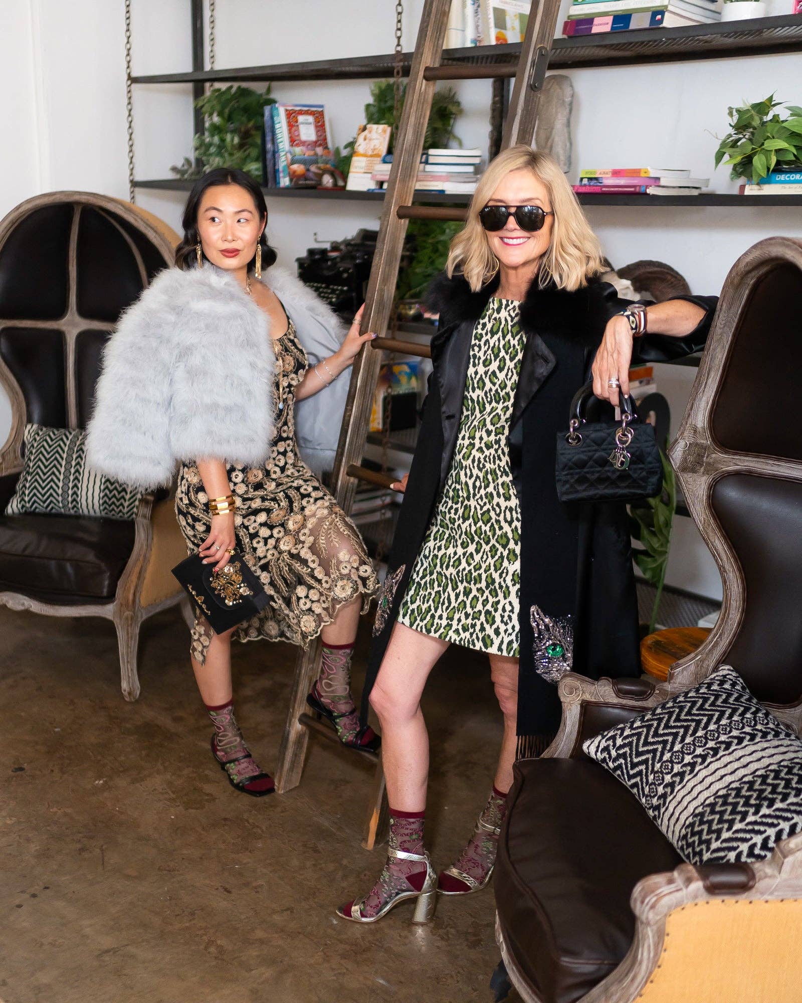 Serpentine Floral Black Sheer Crew Sock Quirks!