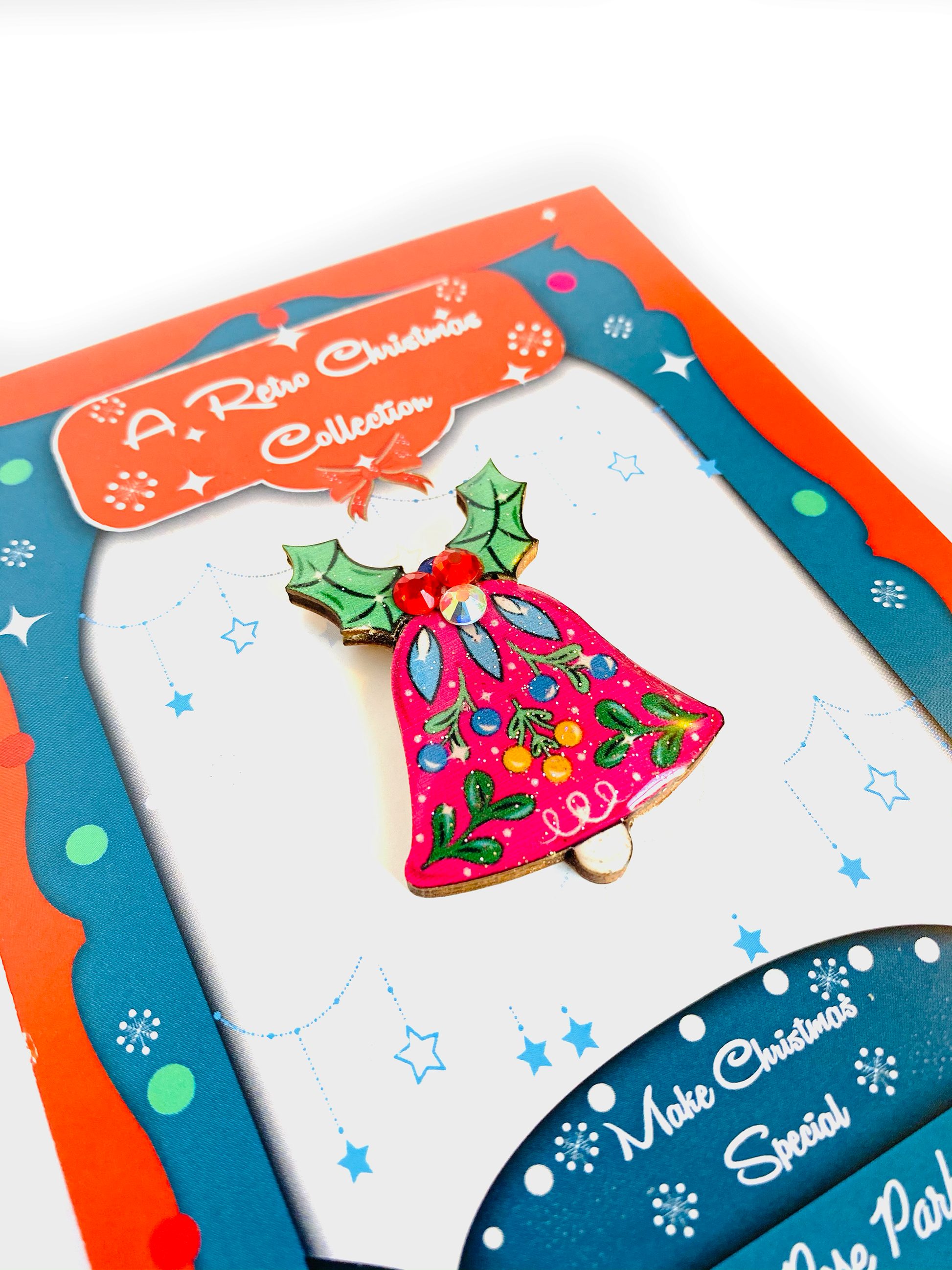 Christmas Bell Brooch by Rosie Rose Parker Quirks!