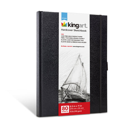 Hardcover Sketchbook 8.5” x 11” - 80 Pages
