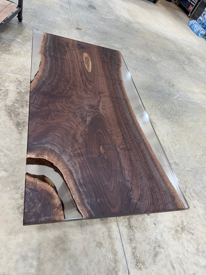 72x38 Walnut Slab Clear Cast