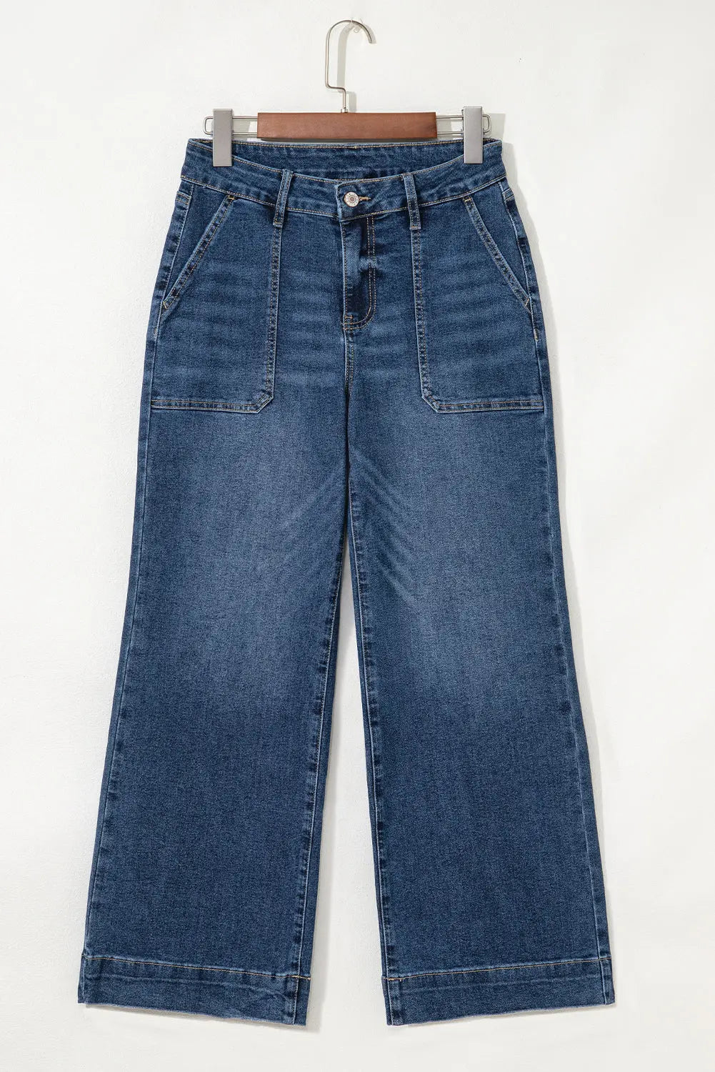Breen Cropped High Rise Wide Leg Jeans Shewin