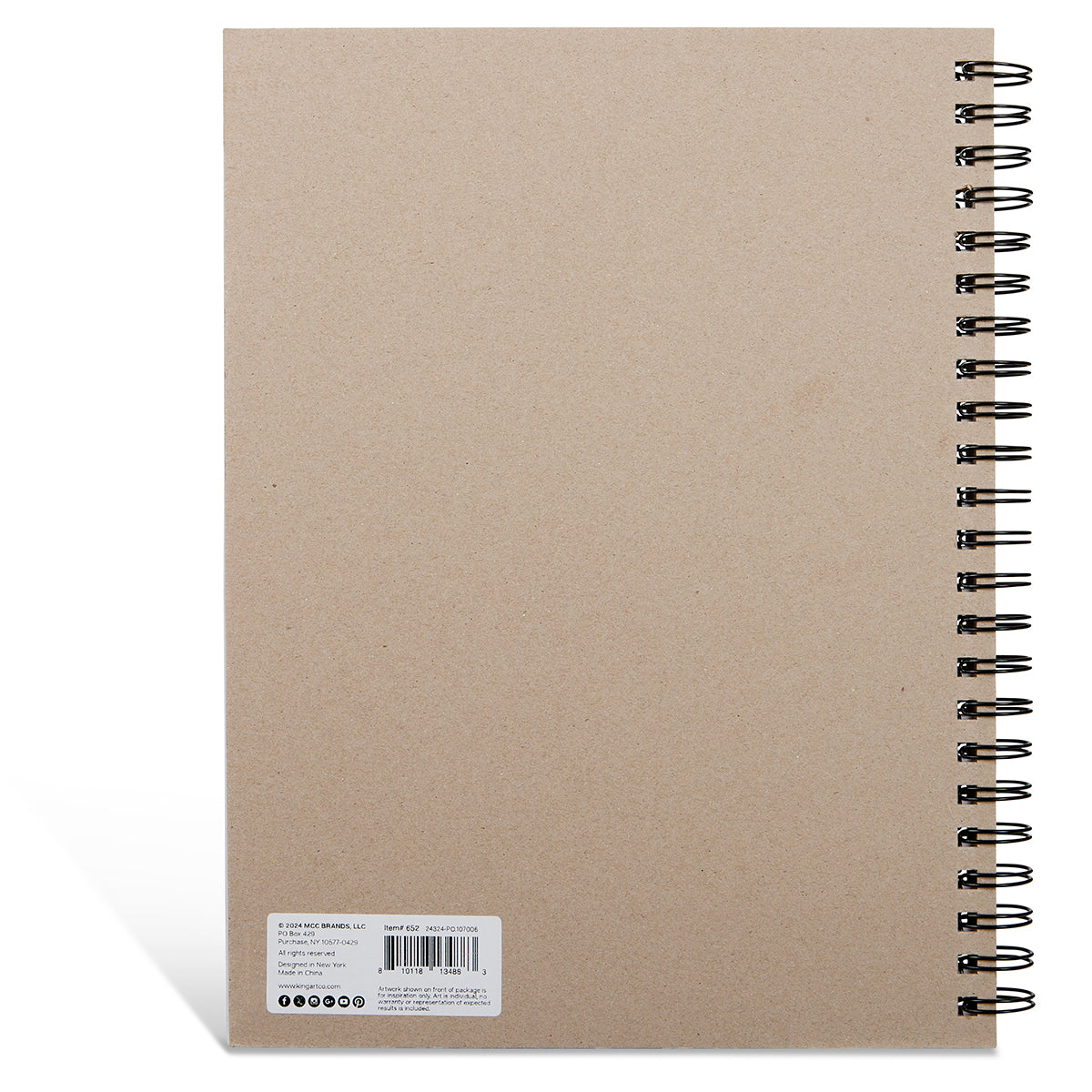 Sketch Paper Pad - Side Spiral - 9” x 12” - 100 Sheets