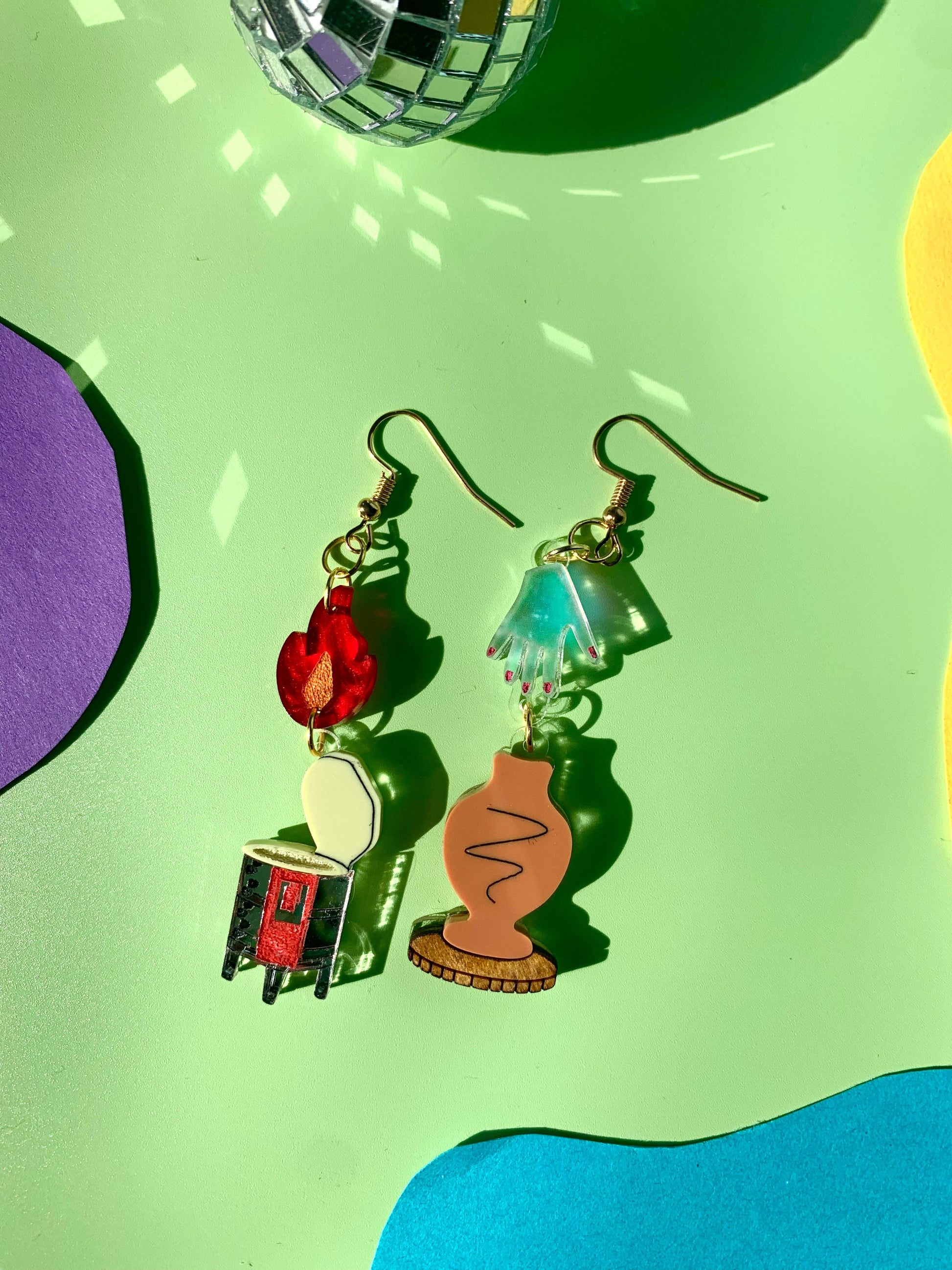 Don’t Clay With Me Statement Acrylic Earrings Quirks!