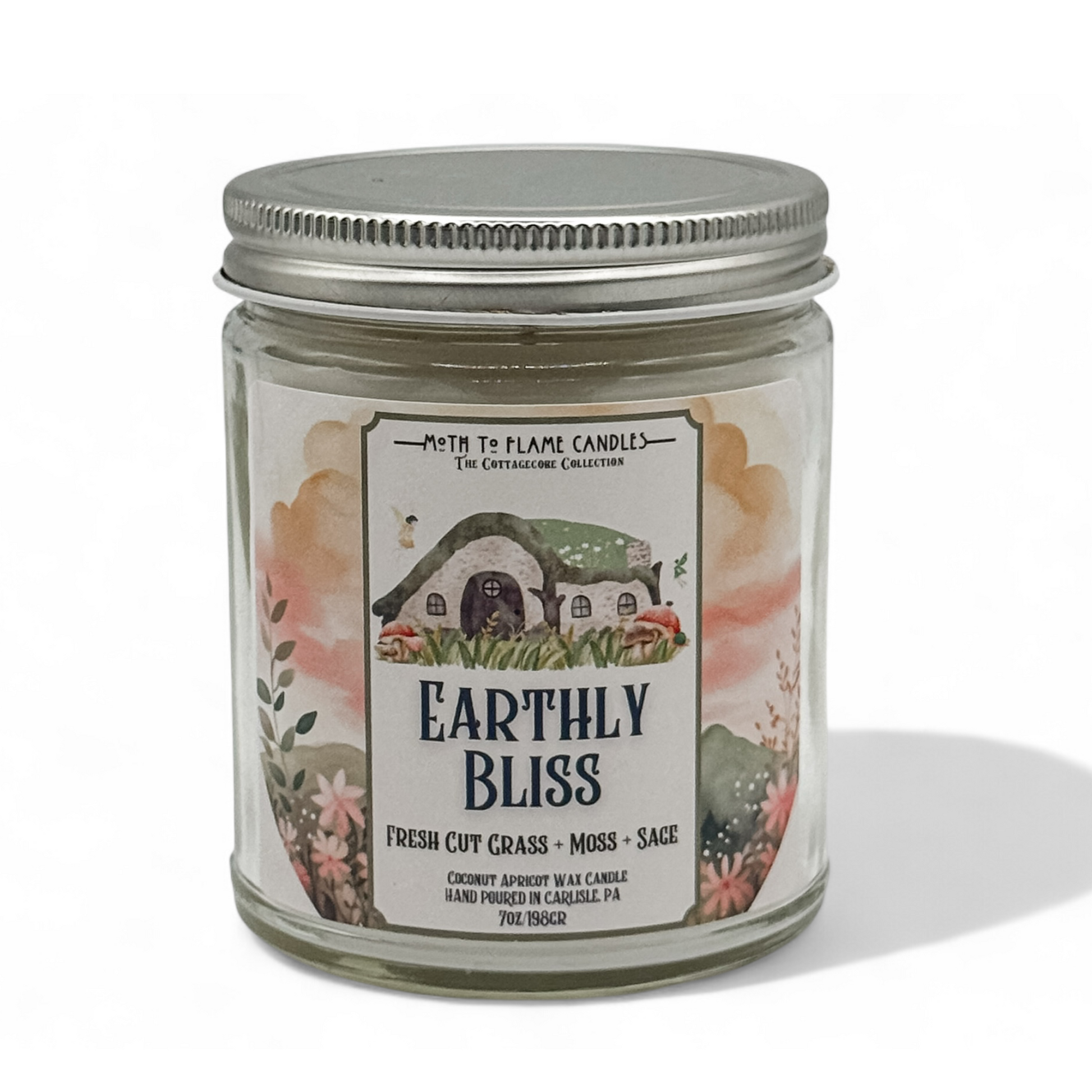 Earthly Bliss – 7 oz Candle Moth to Flame Candles