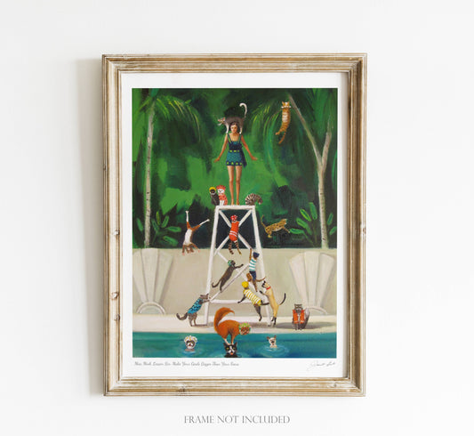 Miss Mink Lesson 6 Art print Quirks!