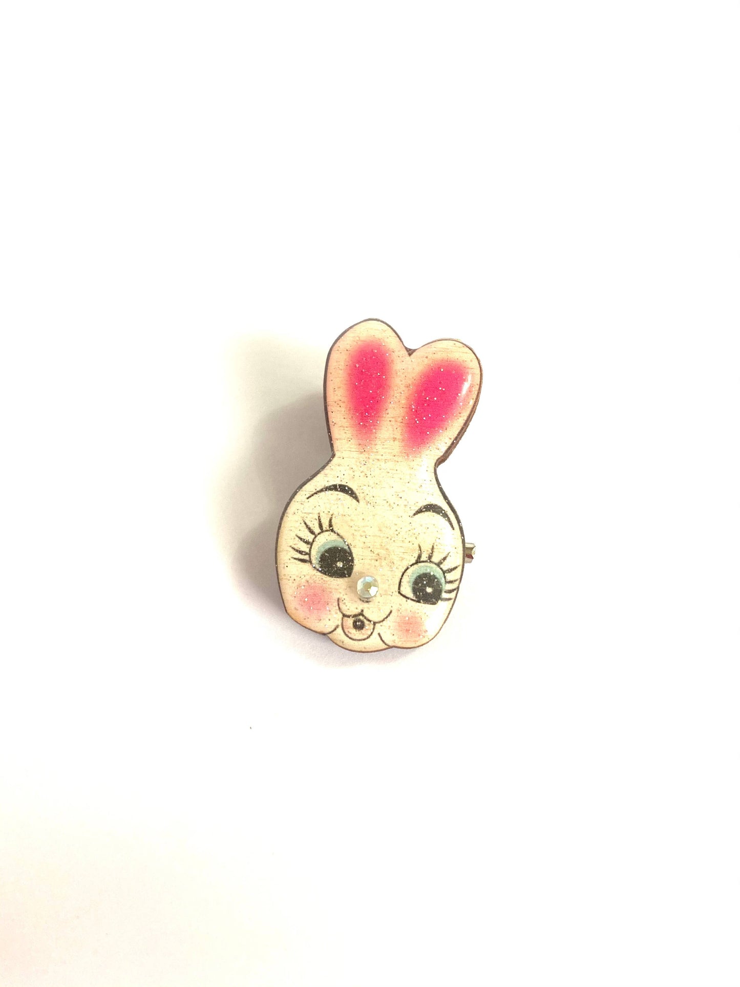 Dainty Easter Rabbit Pin/ Brooch by Rosie Rose Parker Quirks!