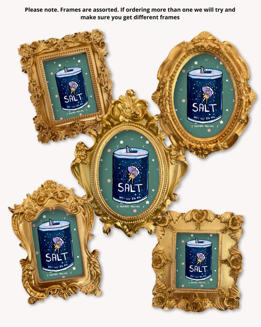 Salt - Mini framed print