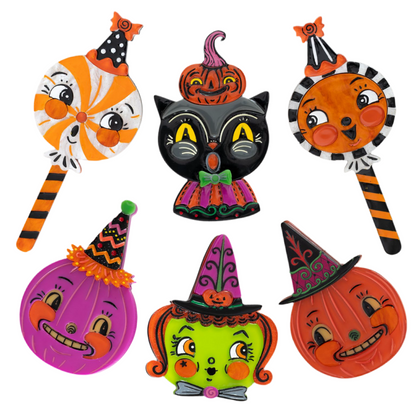 Hocus Pocus Pumpkin Brooch by Johanna Parker x Lipstick & Chrome Quirks!