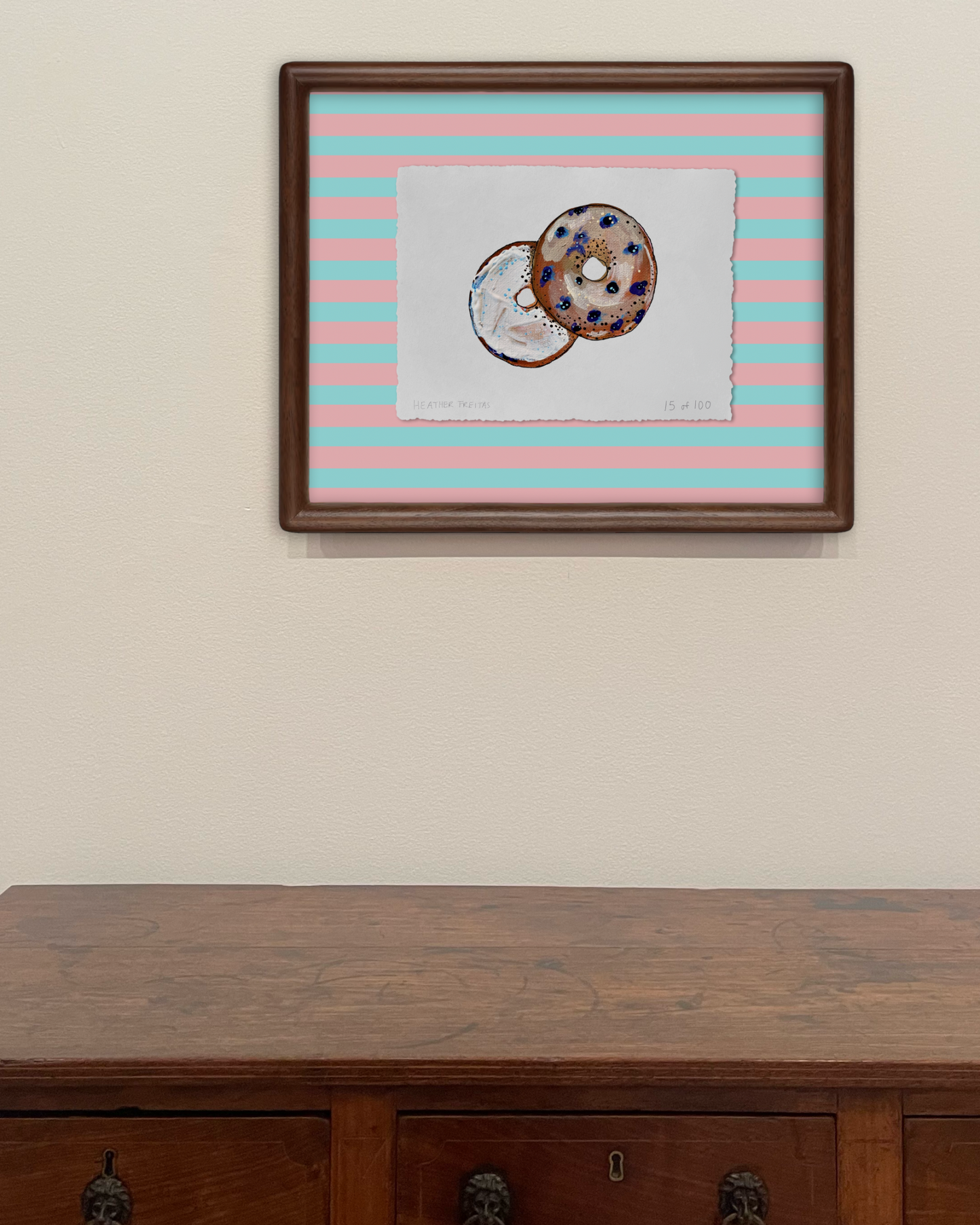 Bagel Limited Edition Framed Print