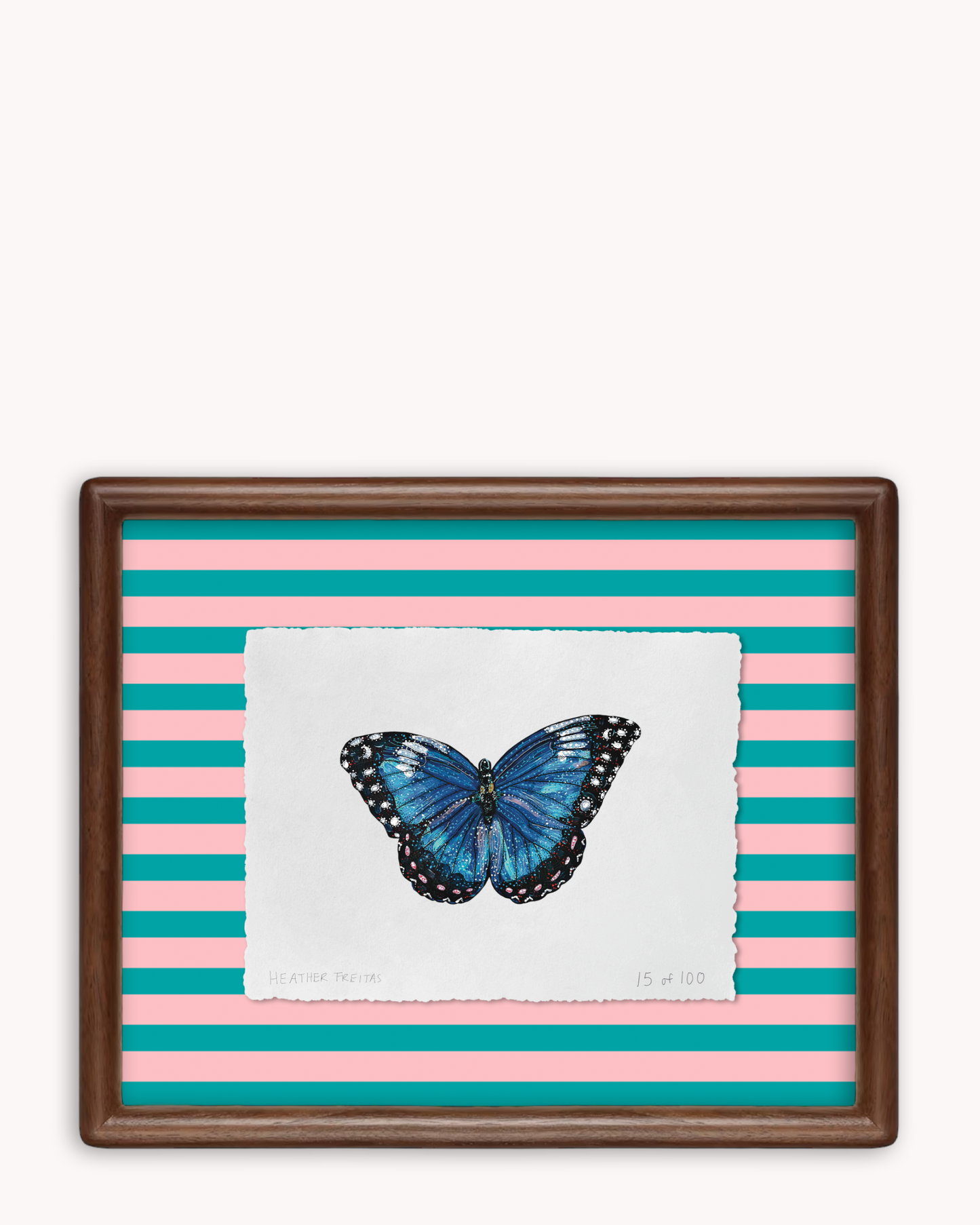Blue Butterfly Limited Edition Framed Print