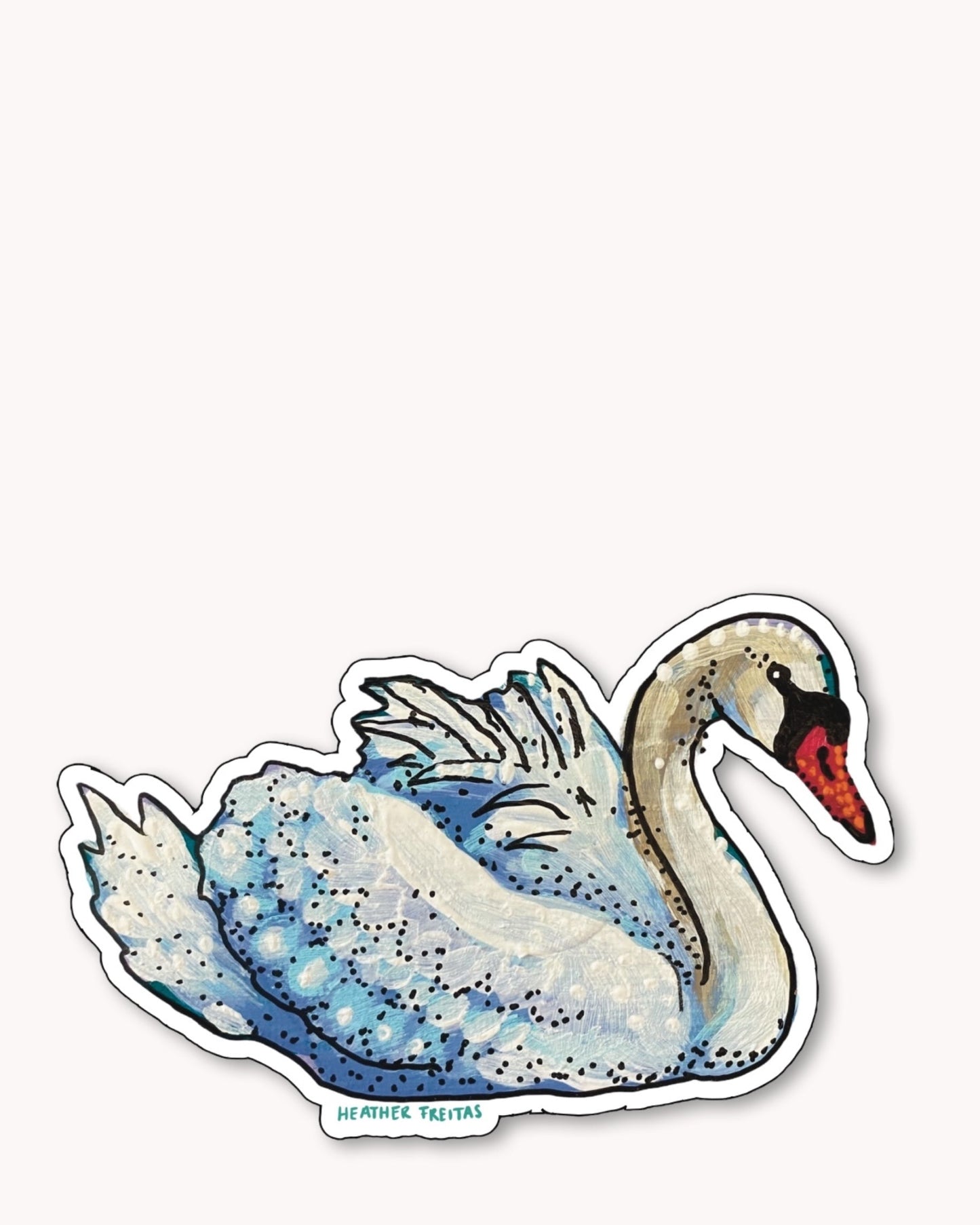 Swan Sticker