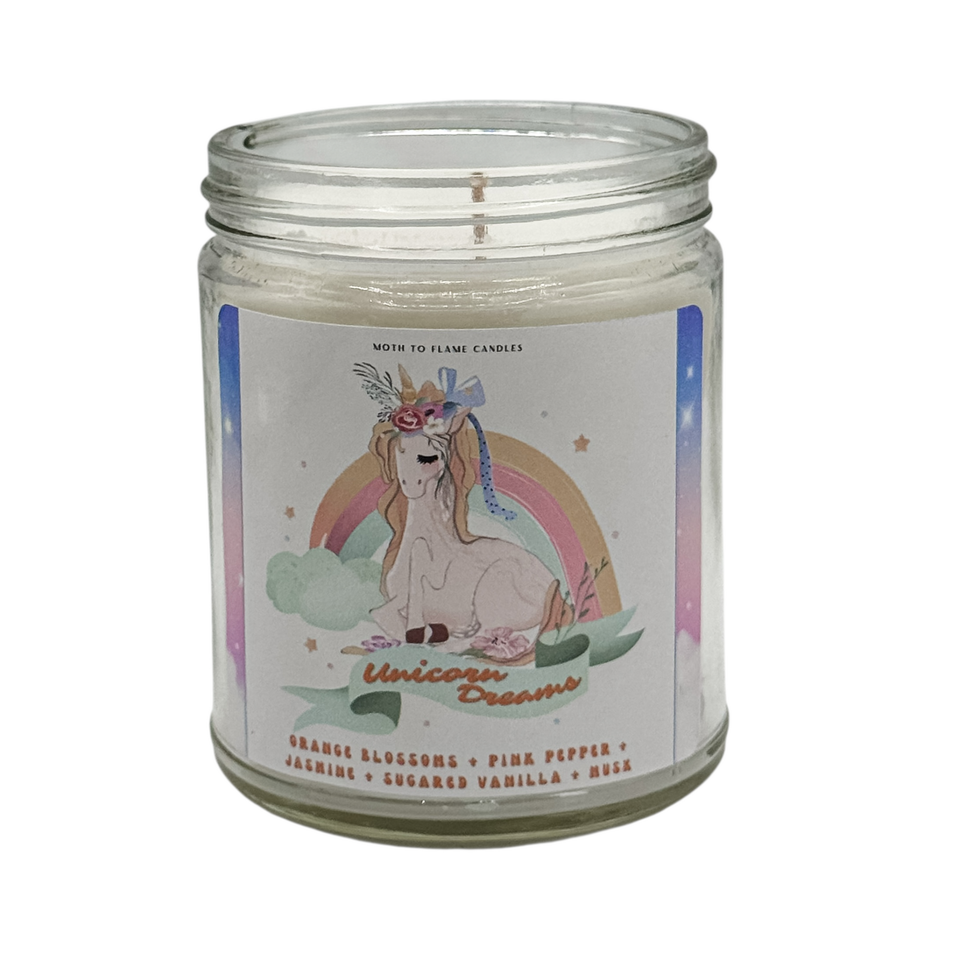 Unicorn Dreams – 7 oz Candle Moth to Flame Candles