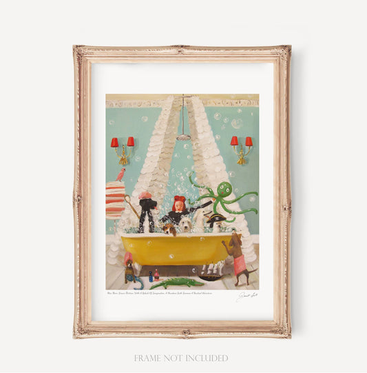 Miss Moon Lesson Thirteen. Art Print - 11" X 14" by Janet Hill Quirks!