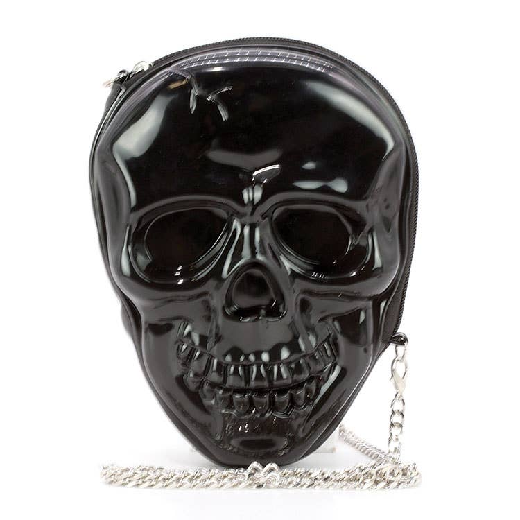 Skull Head Crossbody Bag -BLACK Quirks!