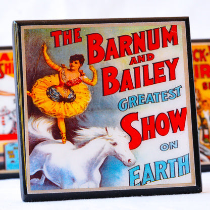 Circus Poster Coaster Set Quirks!