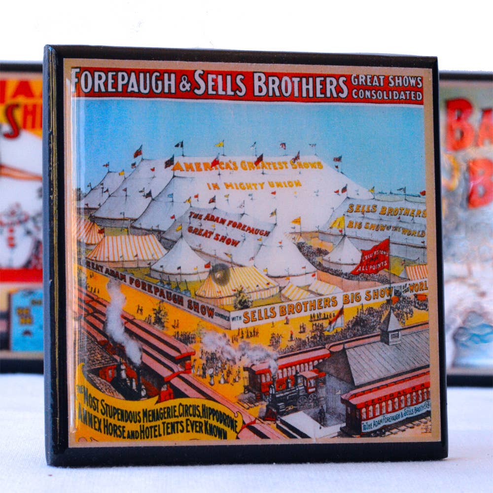 Circus Poster Coaster Set Quirks!
