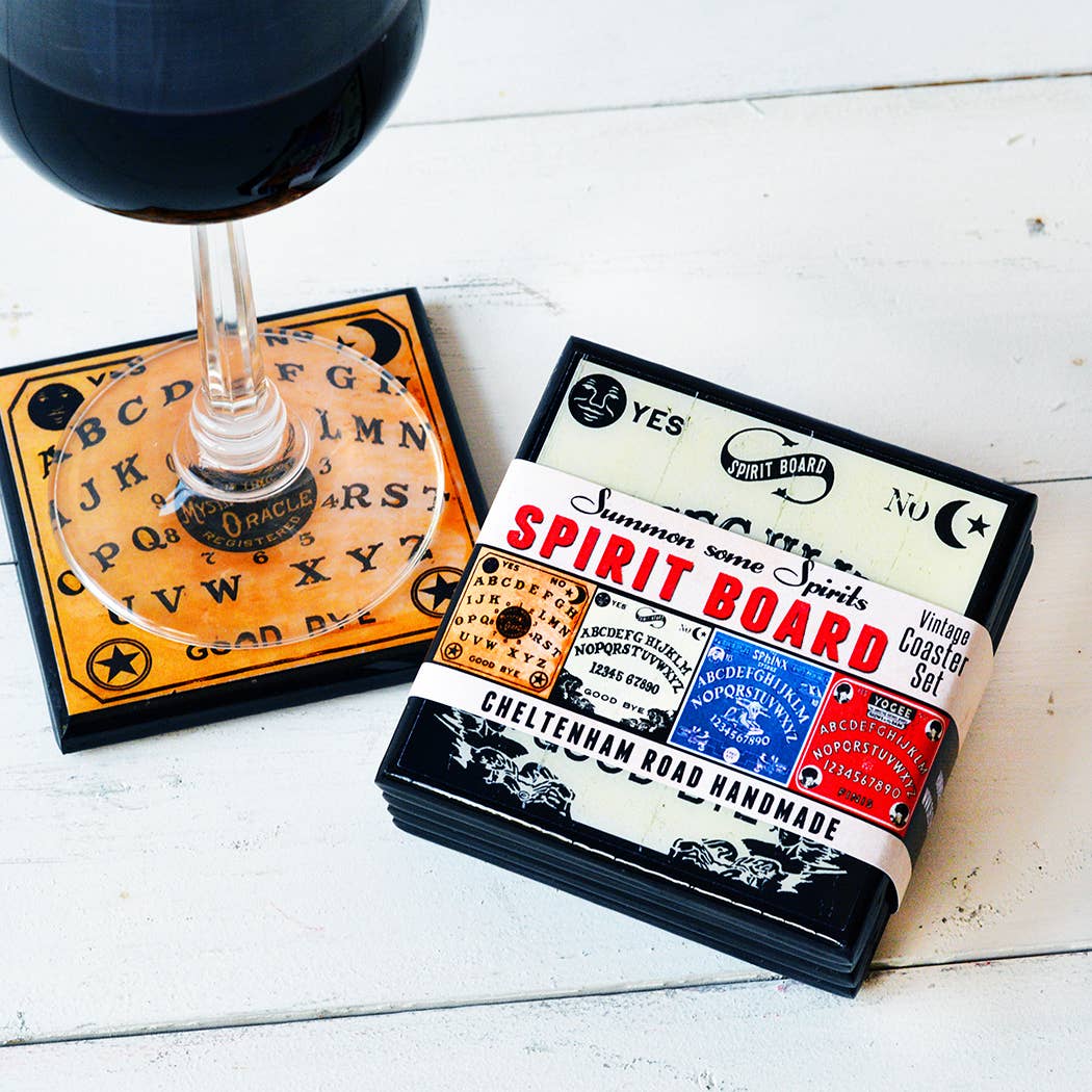 Summon Some Spirits: Spooky Spirit Board Drink Coaster Set Quirks!
