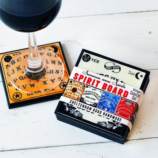 Summon Some Spirits: Spooky Spirit Board Drink Coaster Set Quirks!