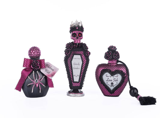 Vanity Potion Bottles Assortment of 3 by Katherine's Collection Quirks!