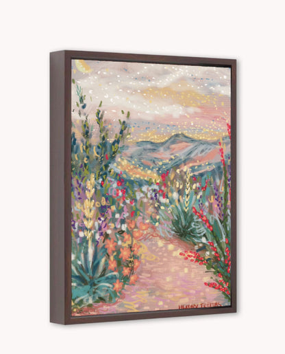 Serene Southwest Framed Canvas Print