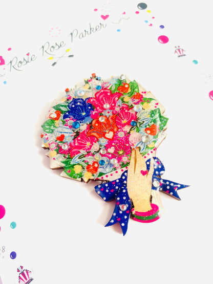 Bouquet of Flowers Brooch by Rosie Rose Parker Quirks!