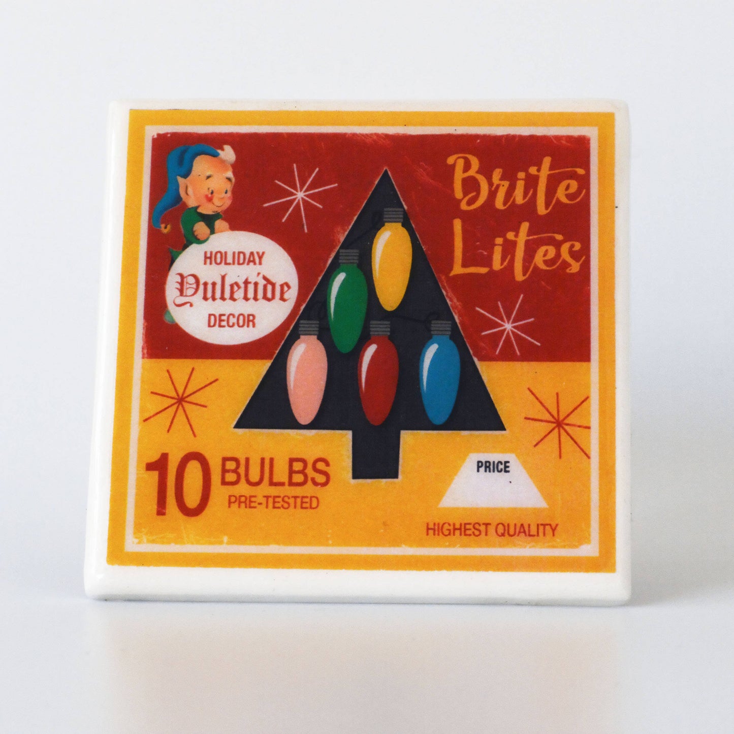 Christmas Lights  Vintage Christmas Coaster Set Quirks!