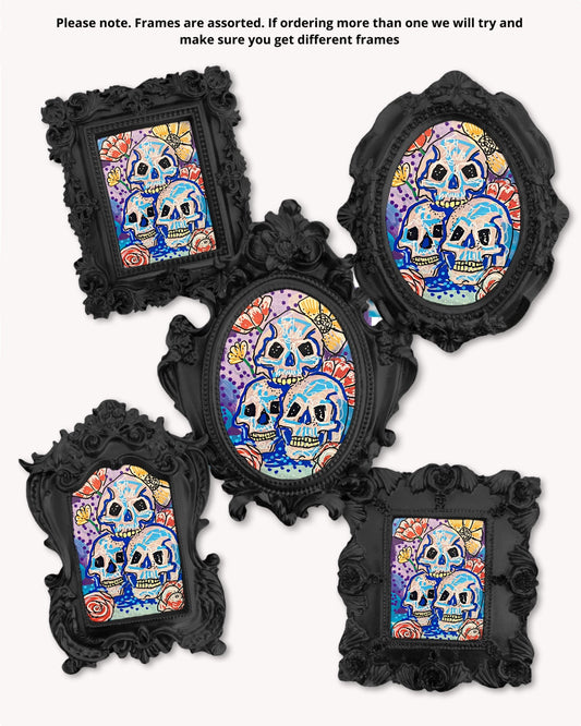 3 Skulls - Mini framed print
