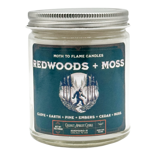 Redwoods + Moss - 7 oz Candle Moth to Flame Candles