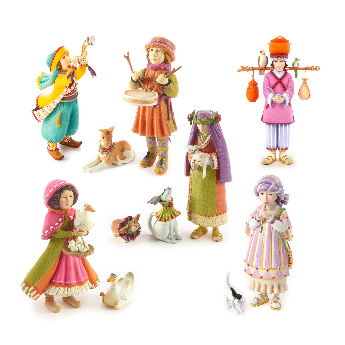 Nativity Manger Accessory Figures Set by Patience Brewster Quirks!