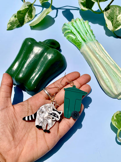 Trash Panda Acrylic Earrings