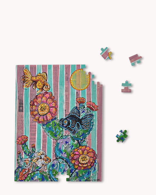 Cactus Goldfish Puzzle ( 120 - 500 Piece )