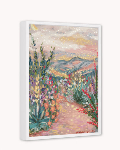Serene Southwest Framed Canvas Print