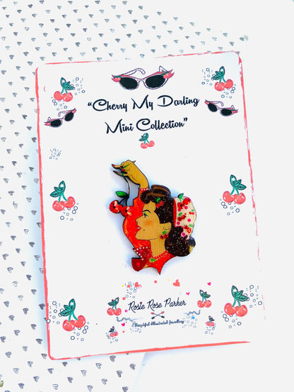 Cherry My Darling Mini Brooch by Rosie Rose Parker Quirks!