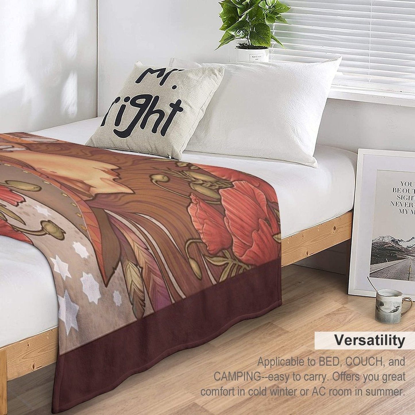 POPPY WITCH Throw Blanket