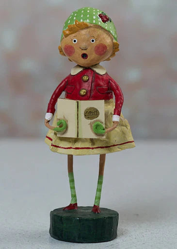 Holly Christmas Caroler Figurine by Lori Mitchell Quirks!
