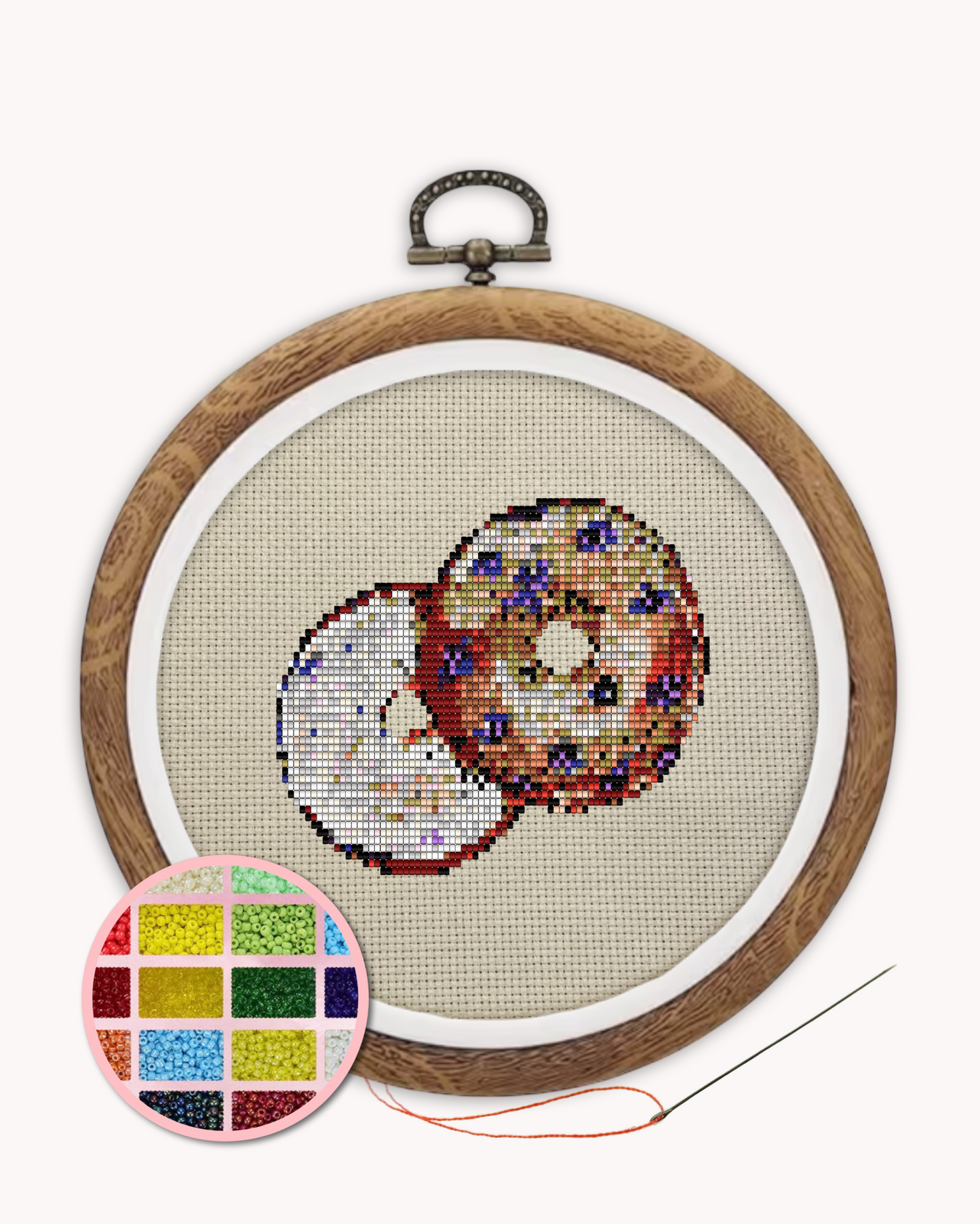 Bagel Beaded Art Kit ( L 5 inch )