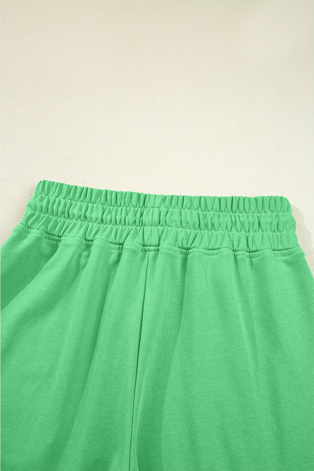 Flamingo Drop Shoulder Crop Pullover Drawstring Wide Leg Pants Set Shewin
