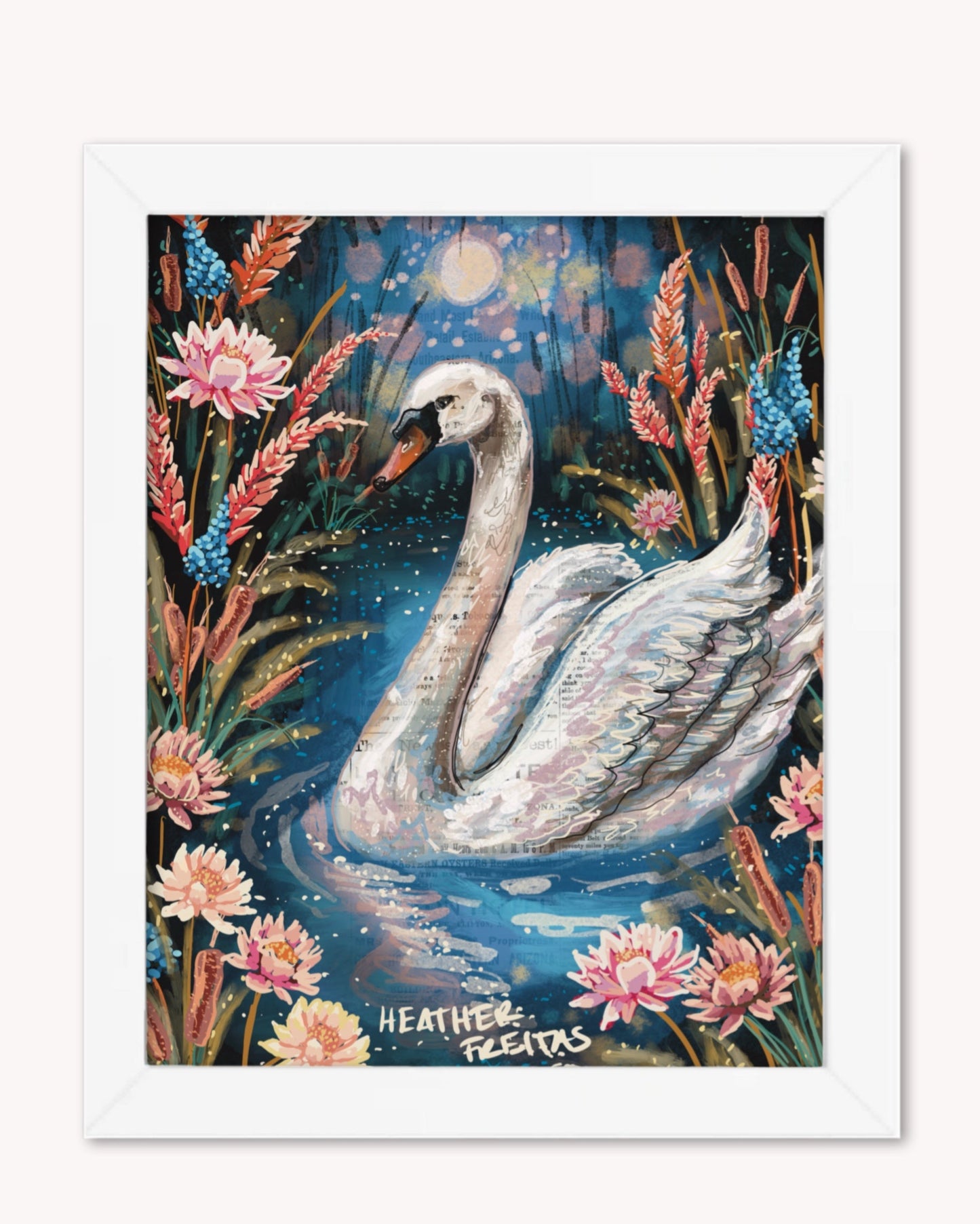 Serenity Swan Print