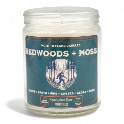 Redwoods + Moss - 7 oz Candle Moth to Flame Candles