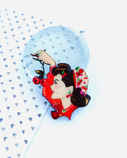 Cherry My Darling Mini Brooch by Rosie Rose Parker Quirks!