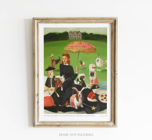 Miss Moon Lesson Eight - 8.5" X 11" Art Print Quirks!