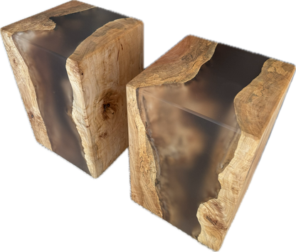 Two Chunky End Tables