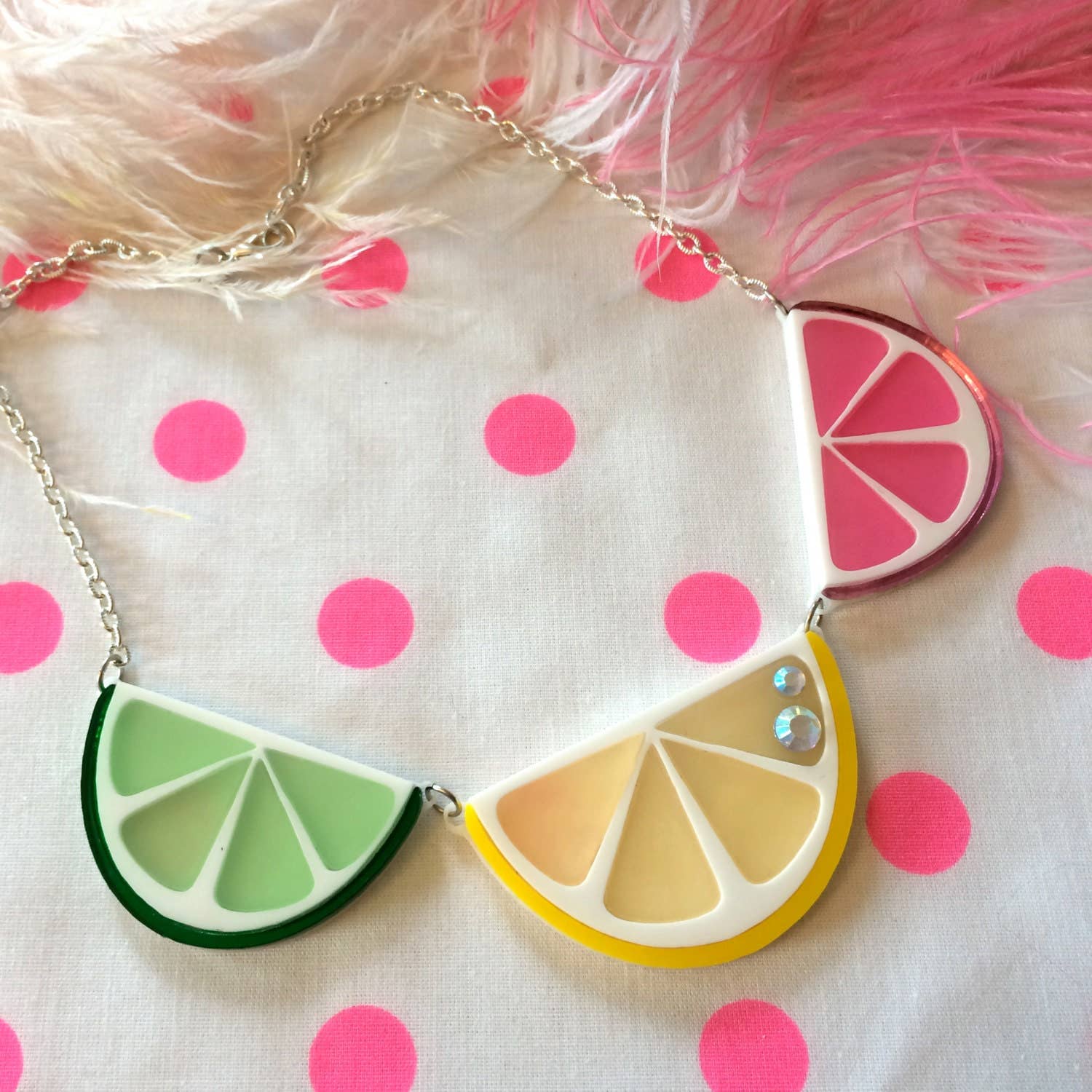 Fruit Slice Acrylic Statement Necklace Quirks!