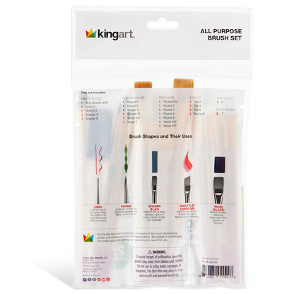 Studio Brush Set Multi-Purpose - 25 Pieces