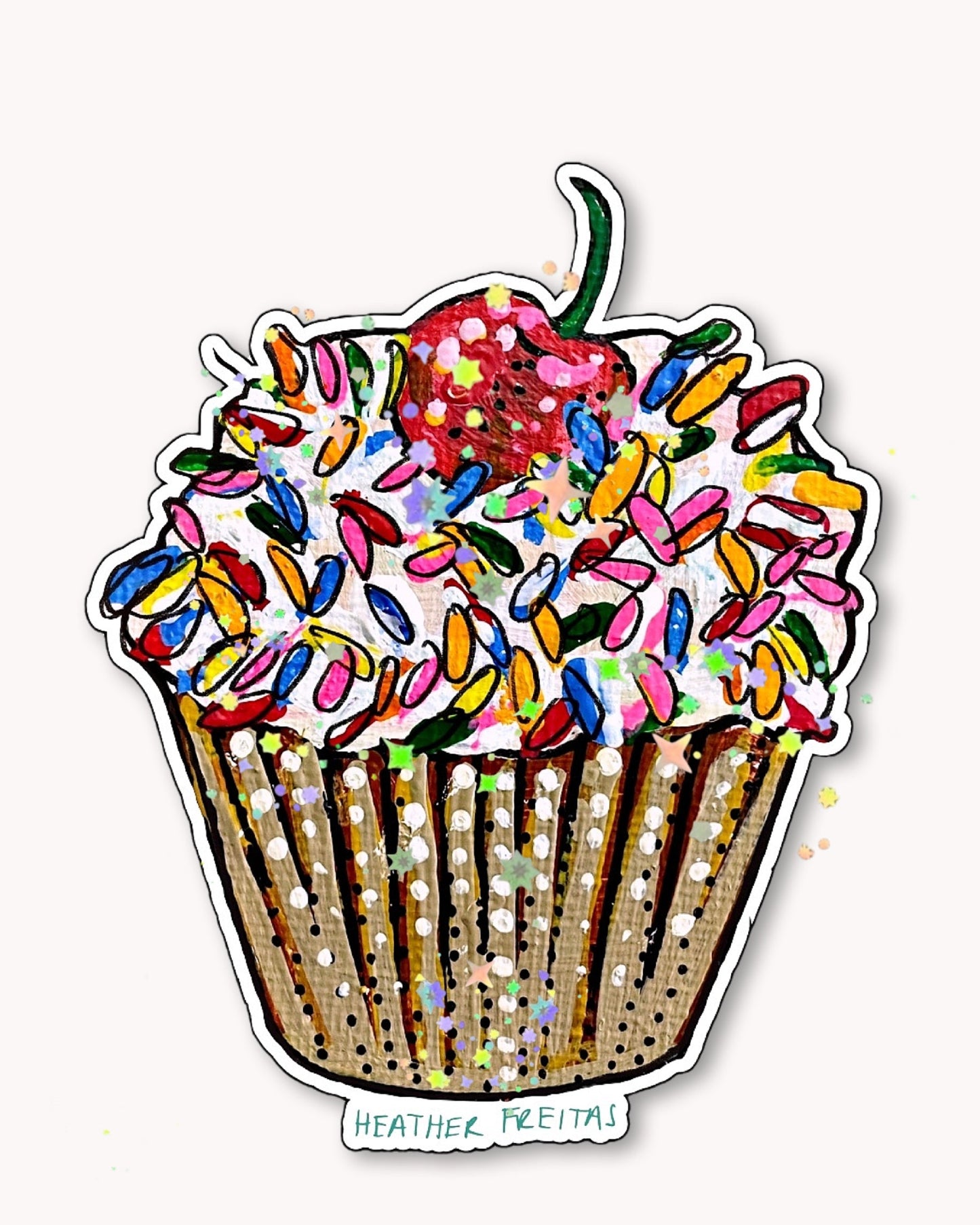 Cupcake Sticker
