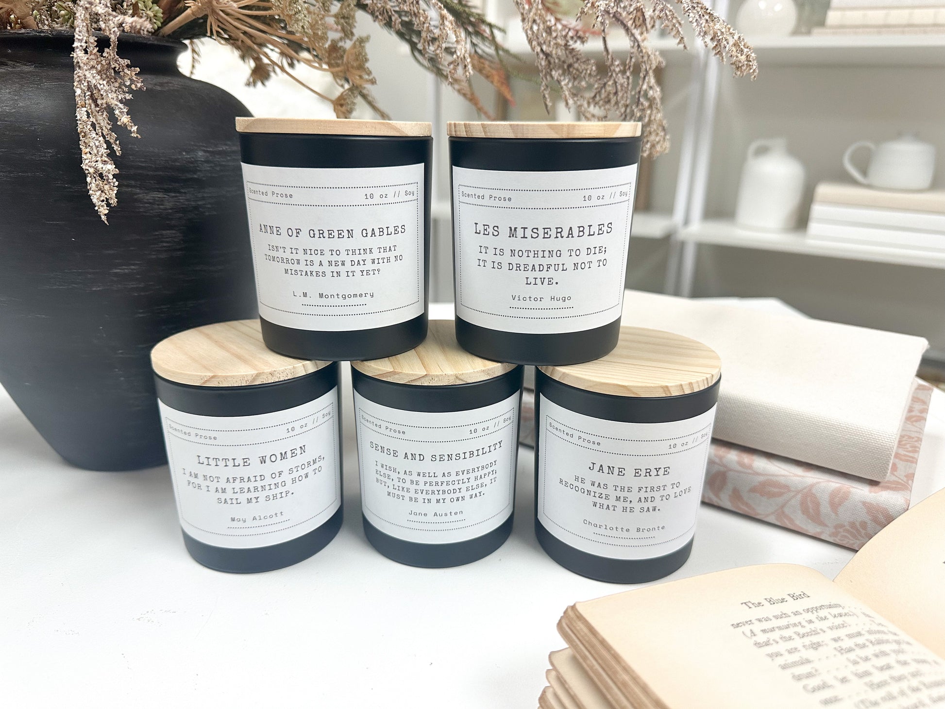 Book Lover Candle A House of Books