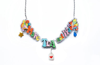 Make Music Not War Necklace by Laliblue