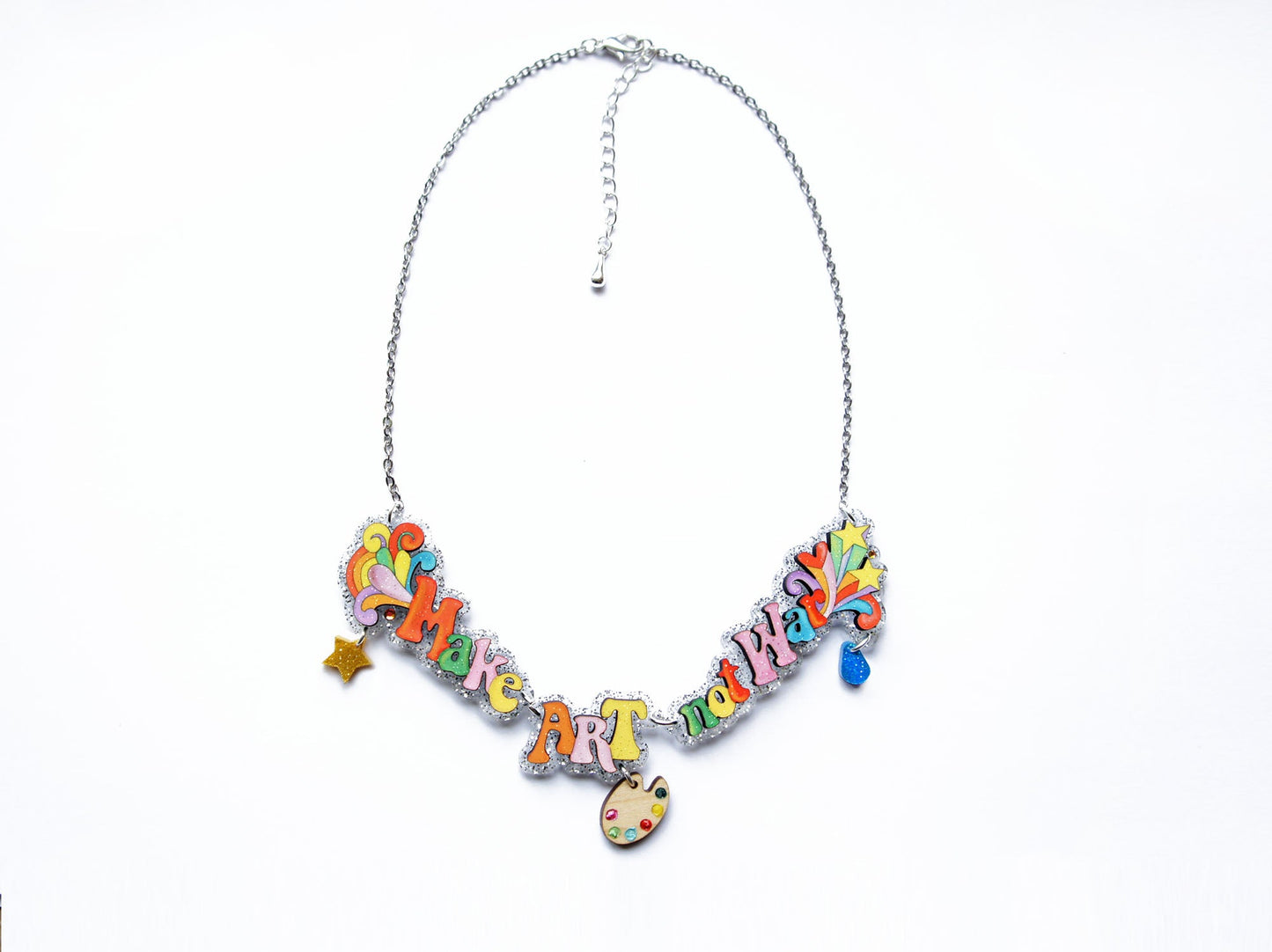 Make Music Not War Necklace by Laliblue