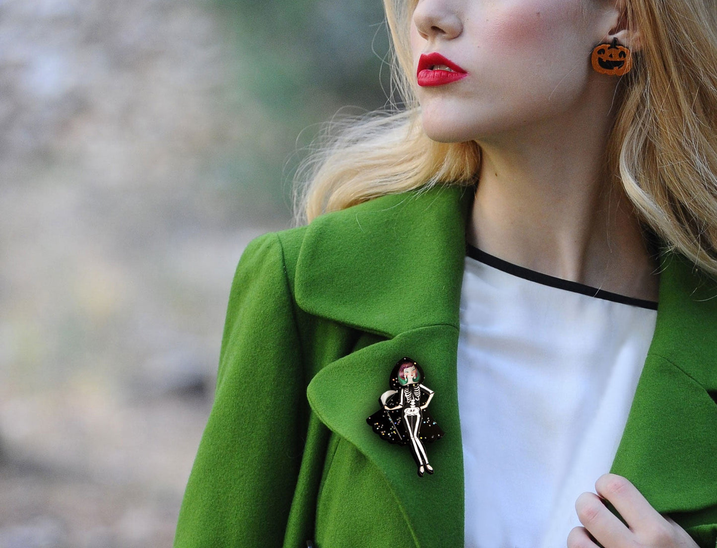 Death Girl Brooch by Laliblue